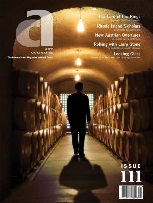 Sommelier Larry Stone on the Cover of Art Culinaire Issue 111